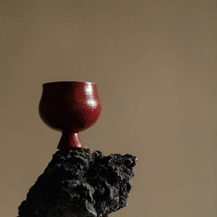 望山 遲歸高足主人杯侘寂風功夫復古茶杯品茗杯 全手工粉引日式