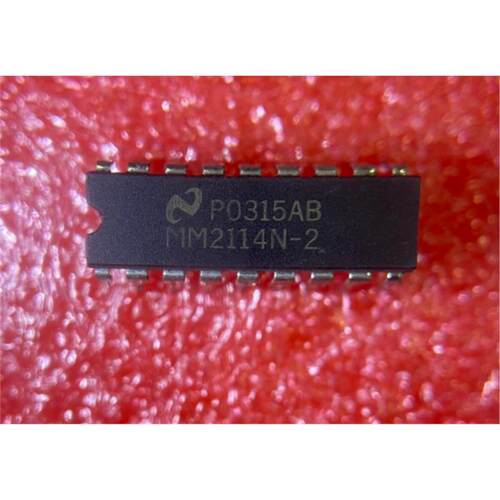 MM2114N–2  MM2114N-2封装：DIP，1024位（256 x 4）静态MOS RAM