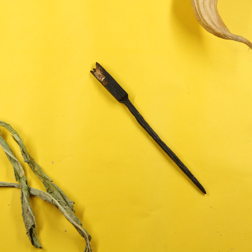 手工孤品原创新中式汉服古朴自然肌理雕刻痕紫光檀木头木质发簪子