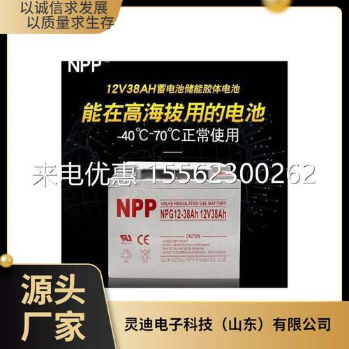 NPP耐普蓄电池NP12-100 铅酸免维护12V100AH UPS/EPS电源太阳能