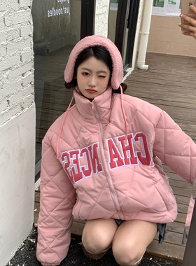 TC STORE TAKE CHANCES美式复古冬季棉衣女国潮加厚棉服外套男ins