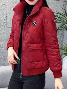 短款棉服女2025冬季新款洋气短装加厚小棉袄中年妈妈修身棉衣外套