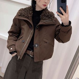 短款羽绒服女款2025新款冬季洋气时尚保暖小个子白鸭绒外套女士潮