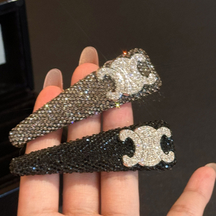 女明星氛围感 水钻发夹轻奢百搭刘海碎发卡女 侧边夹高级感新款