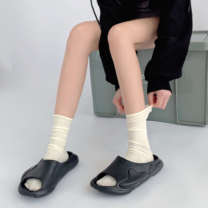 塔以夏季薄款天鹅绒冰冰袜子