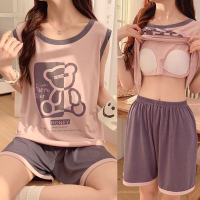 背心莫代尔带胸垫夏无袖2025新款