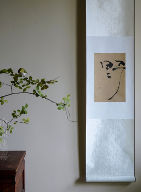 山间迷雾挂画手写手绘