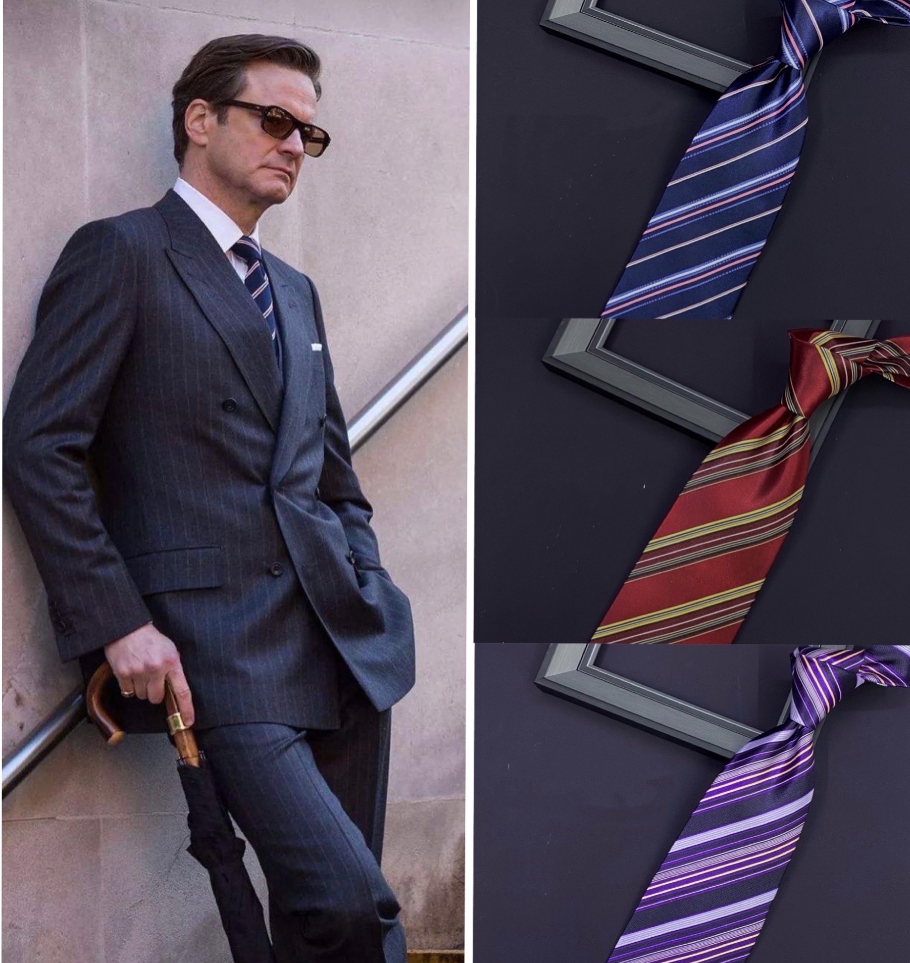 10厘米宽版欧版手打款领带印花