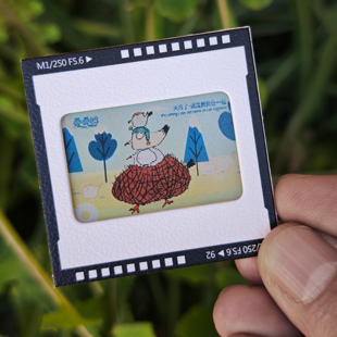 纸布石原创云南红嘴鸥叠叠海鸥挂件光栅工艺变色文创可爱