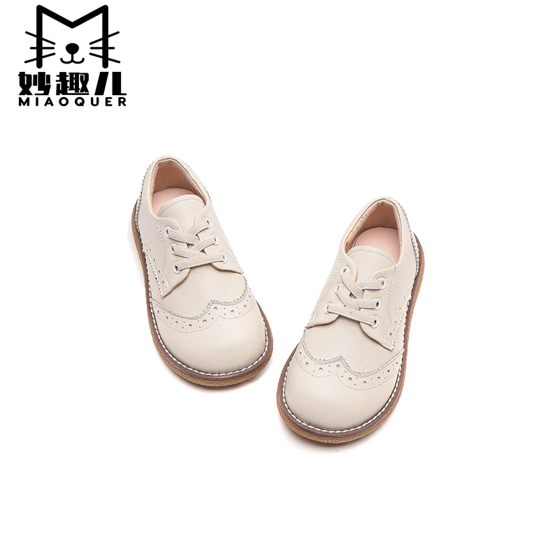 女童皮鞋春秋英伦风软底女童皮鞋