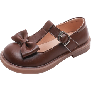 妙趣儿女童鞋2026春秋新款单鞋小女孩皮鞋儿童黑色软底宝宝公主鞋