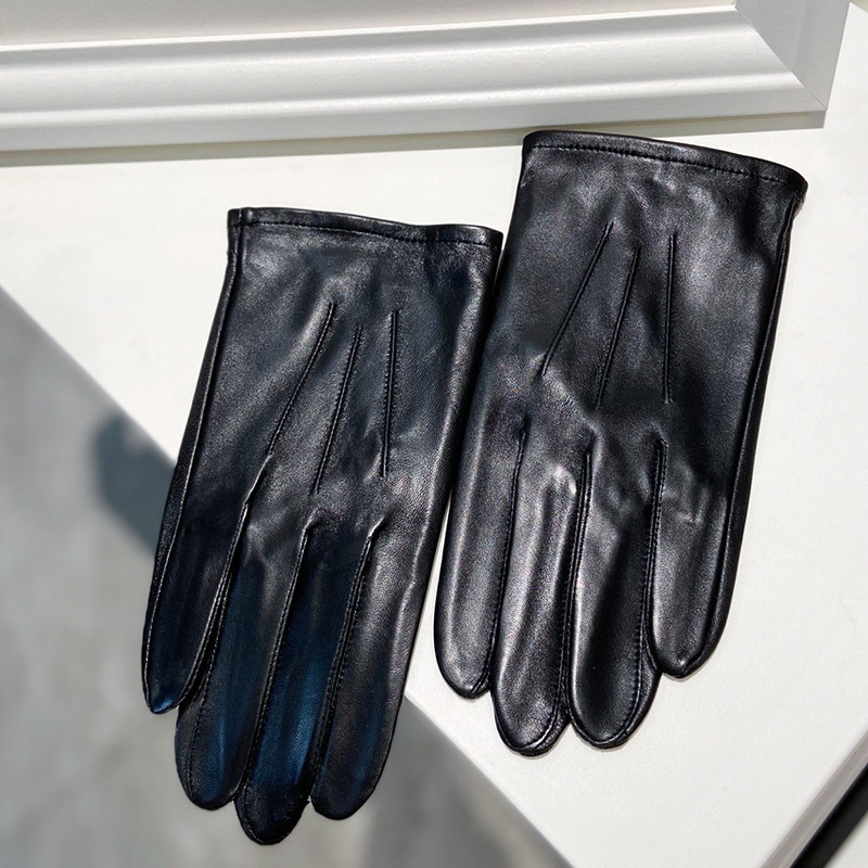 无内衬单层皮手套男开车真皮薄款小羊皮手套修手保暖皮手套秋冬季