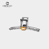Cercoo 奢蔻琉璃波光微镶工艺水晶高马尾大号抓夹后脑勺半发夹女