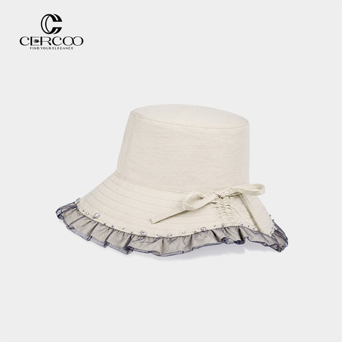 Cercoo/奢蔻新款法式夏天遮阳帽