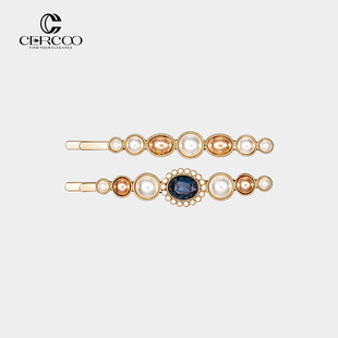 Cercoo 超仙精致高级感一字夹两根 奢蔻珍珠礼赞系列发夹侧边夏季