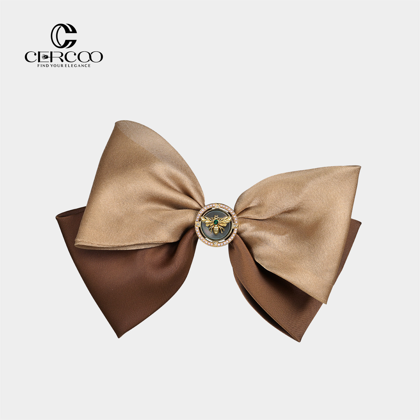 Cercoo/奢蔻维多利亚·蜂绪系列蝴蝶结一字夹头饰优雅复古发夹子