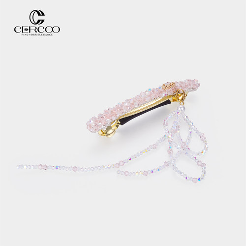 Cercoo/奢蔻璀璨精致弹簧夹卡子