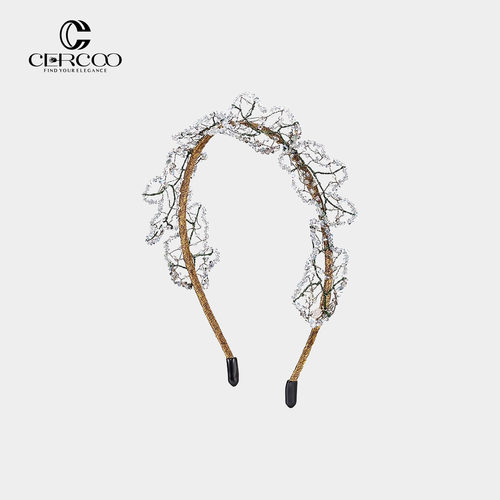 Cercoo/奢蔻水晶幻境设计感手工串制水晶发箍头箍饰轻奢气质饰品