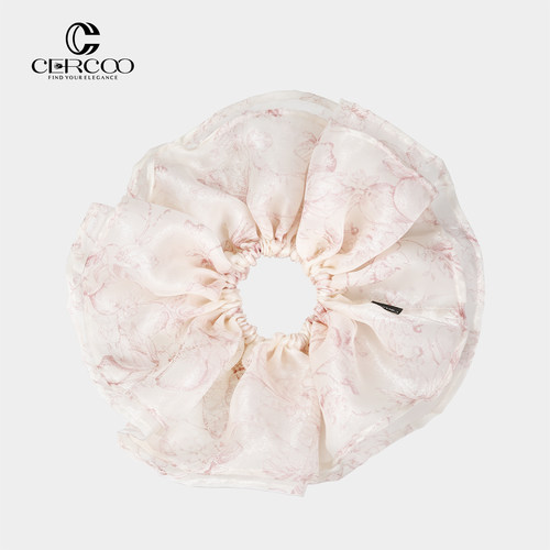 Cercoo/奢蔻粉色优雅大肠发圈女