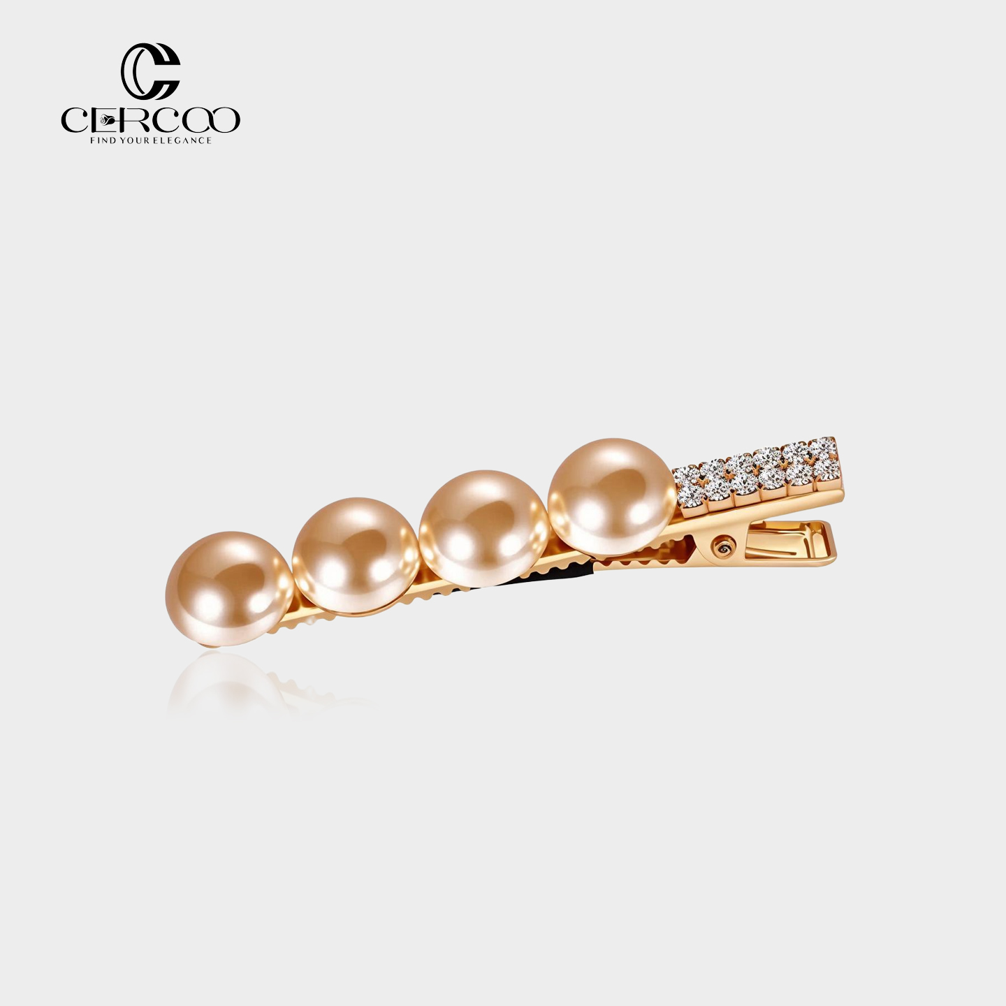 珍珠韩国头饰一字夹边夹