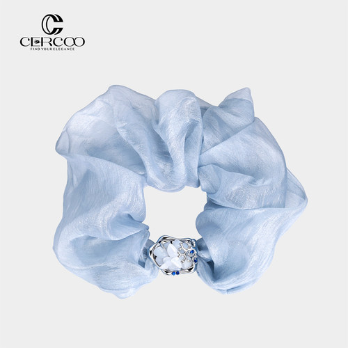 Cercoo/奢蔻设计感网纱大肠发圈