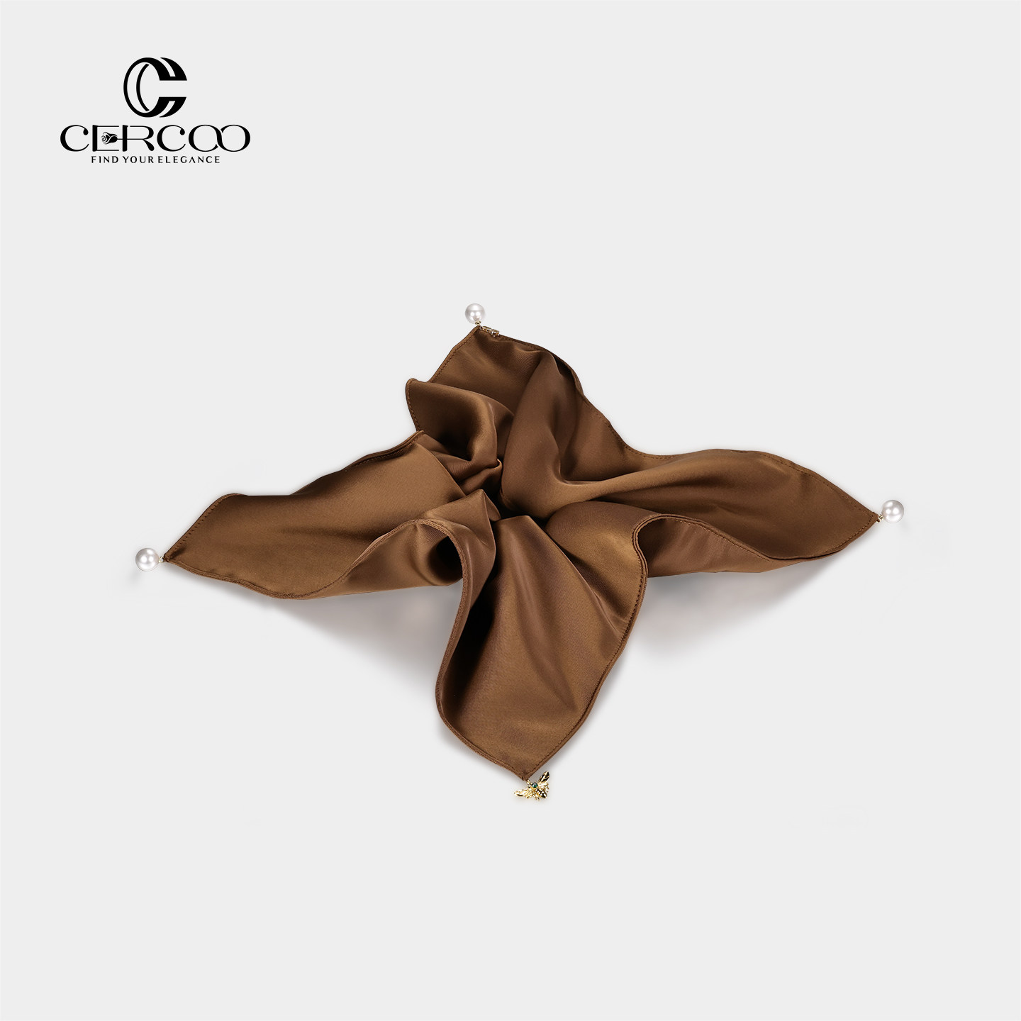 Cercoo/奢蔻维多利亚·蜂绪系列珍珠蜜蜂头绳四角发圈高弹头发饰