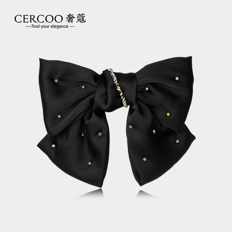 Cercoo/奢蔻蝴蝶结梦境花系列发夹头饰后脑勺顶夹网红INS弹簧夹女