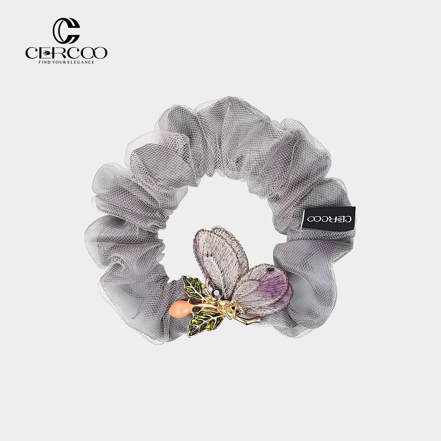 Cercoo/奢蔻异域蝴蝶卷网纱马尾大肠发圈盘发头饰头花发饰高级感,饰品/流行首饰/时尚饰品新,发饰,淘宝优惠券,粉丝福利购,淘宝优惠卷