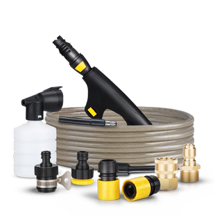 博雷克专业清洗机洗车机配件高压水管水枪毛刷圆刷铜接头泡沫壶