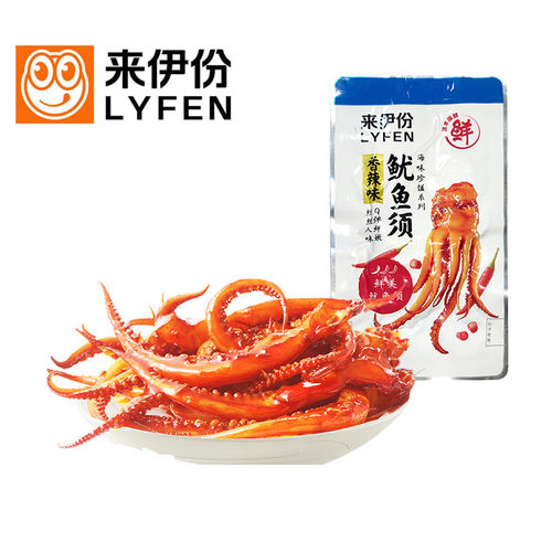 来伊份鱿鱼须500g香辣味