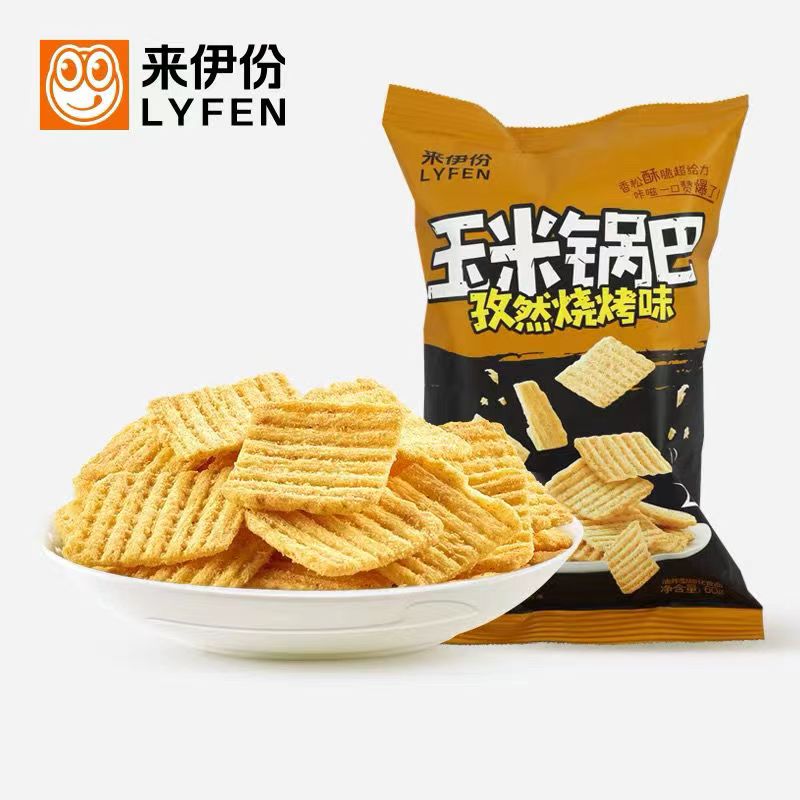 来伊份孜然锅巴60g河南