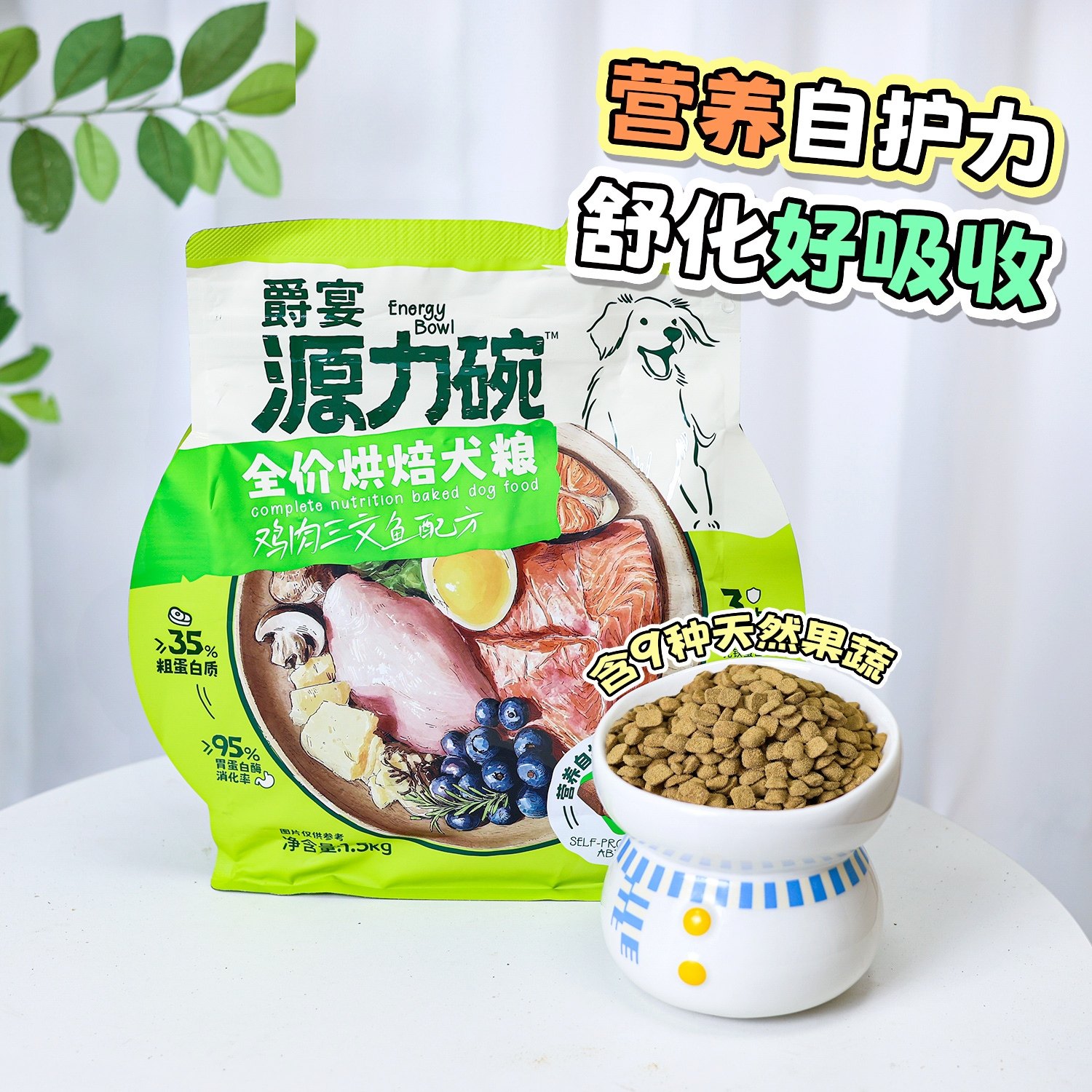 爵宴源力碗烘焙犬粮 全价营养烘焙粮三文鱼鸡肉幼犬成犬通用狗粮,宠物/宠物食品及用品,狗全价风干/烘焙粮,淘宝优惠券,粉丝福利购,淘宝优惠卷