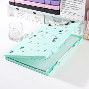 智权文件收纳盒a4多功能文件夹板带盒子二合一书写板夹书夹子档案盒办公室用品写字板加厚写字板两用款文件盒