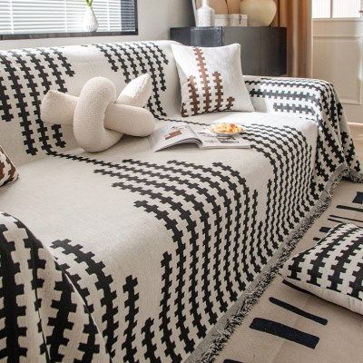 轻奢沙发盖布级感四季通用沙发巾防滑沙发套罩2025新款坐垫盖毯,居家布艺,沙发垫,淘宝优惠券,粉丝福利购,淘宝优惠卷