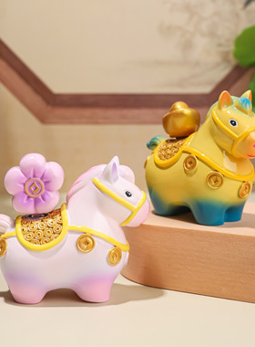 小马福福生肖转转乐摆件