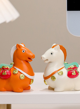 马到成功国潮唐胖马摆件 马上有钱桌面装饰 旅游文创纪念品生肖马