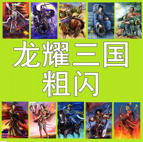 龙耀三国收藏卡片 粗闪卡  113张卡牌