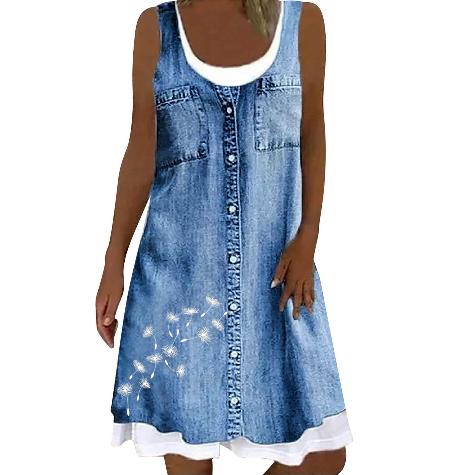 womenclothes假牛仔连衣