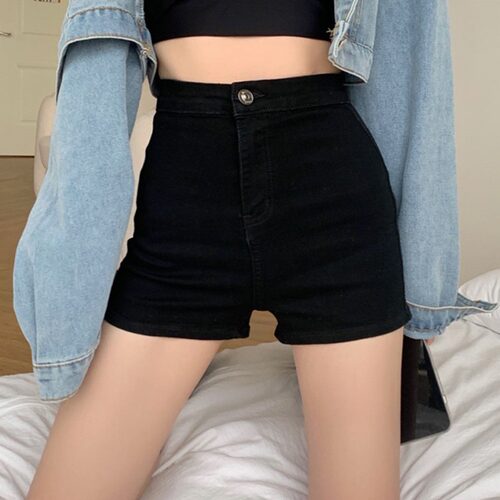 womenclothes黑色短裤女