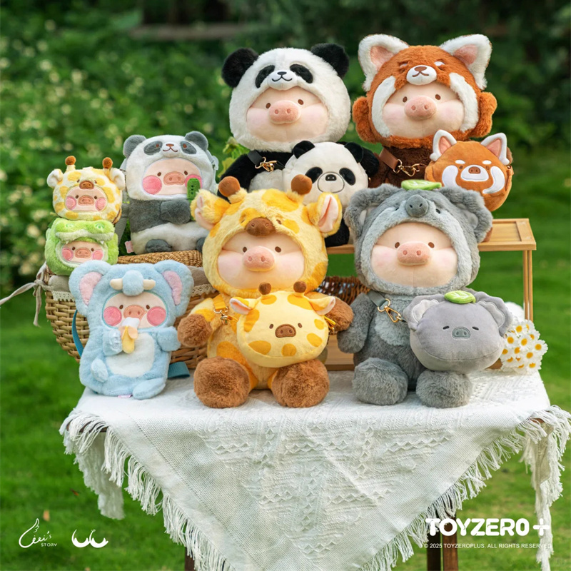 正版TOYZERO罐头猪动物派对系列