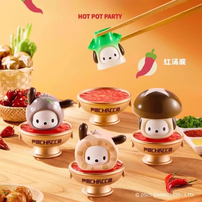 正版Pochacco火锅派对系列盲盒