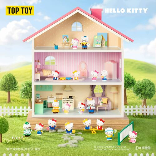 首批正品HelloKitty小小家族系列手办盲盒可爱公仔萌粒摆件女礼物