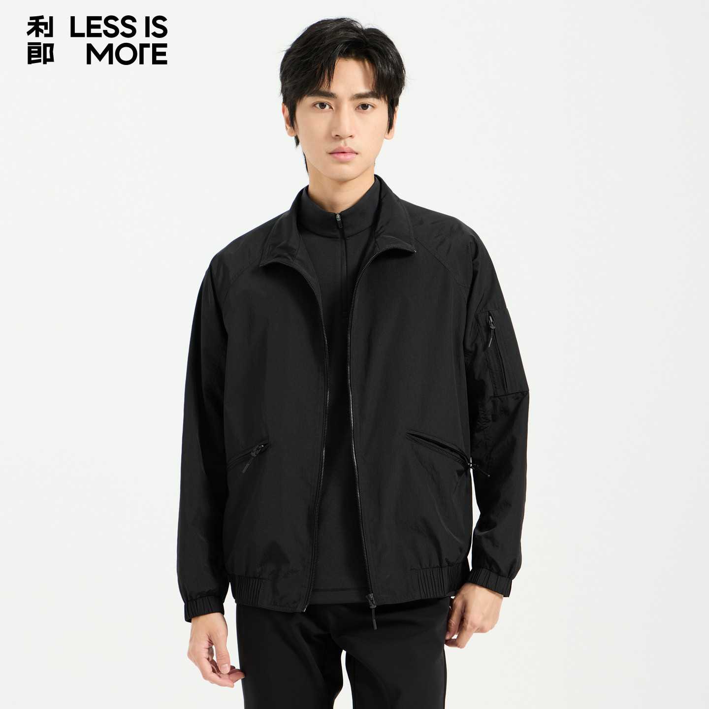 【尼龙面料】利郎青年商务夹克男2026秋季翻领时尚商务休闲外套男