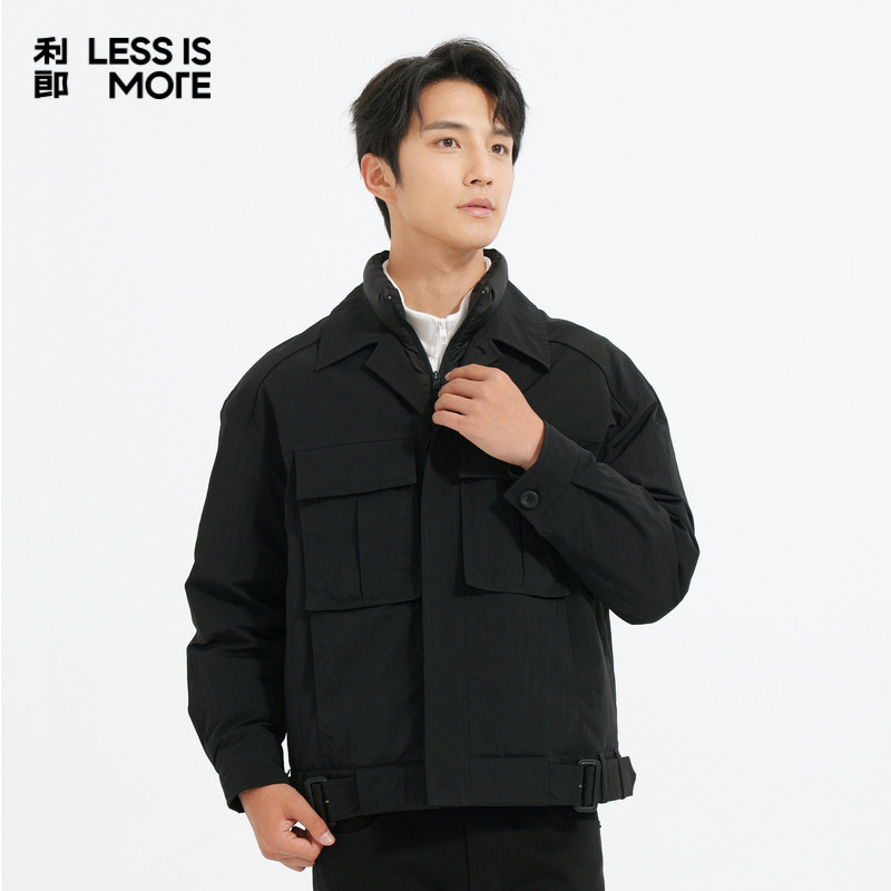 【尼龙皱感】利郎青年商务羽绒服2025冬季保暖轻薄外套男Q4DBR006