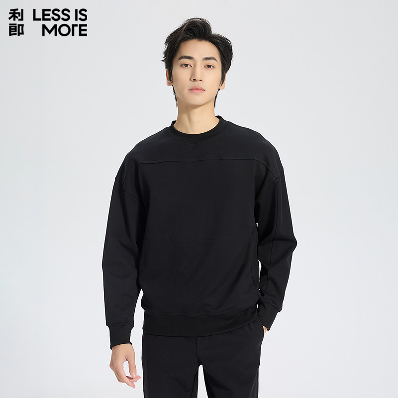 【棉涤混纺】利郎青年商务商场同款卫衣男2025秋休闲时尚长袖t恤