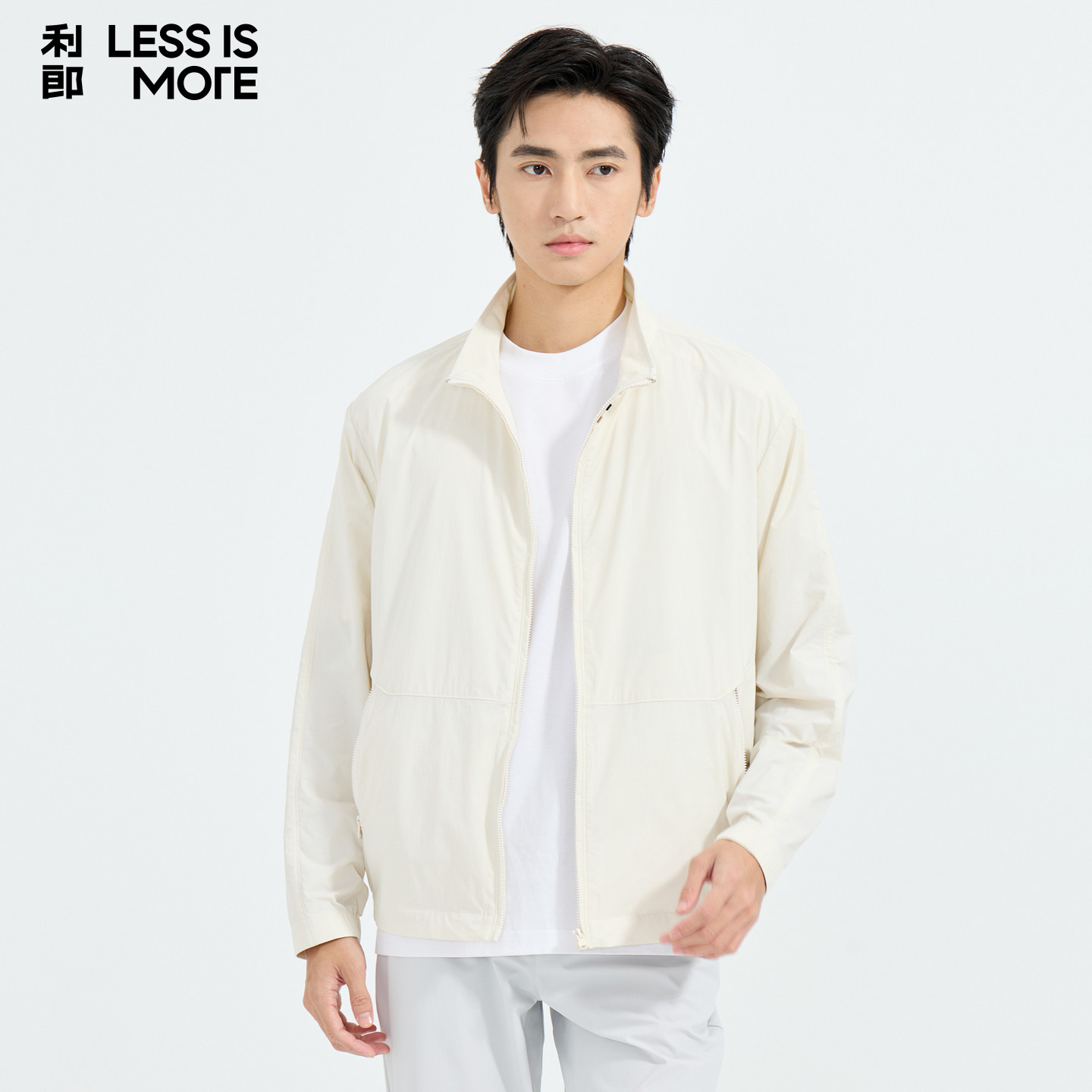 【锦氨面料】利郎青年商务空调服2026年夏季时尚立领夹克外套男士