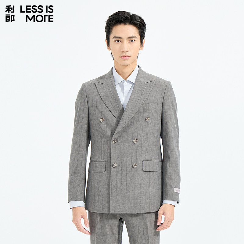 【抗皱耐磨】利郎青年商务西服套装2026春季两件套时尚修身西装男