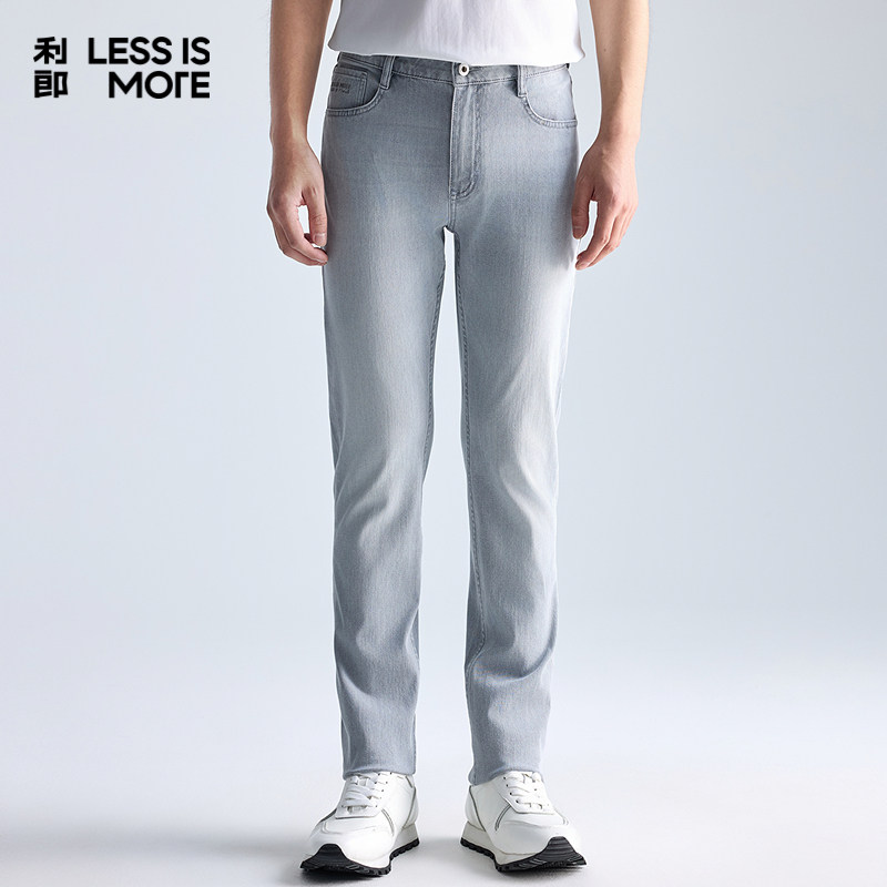 【万向弹面料】利郎青年商务牛仔裤2026春弹力休闲百搭通勤长裤男