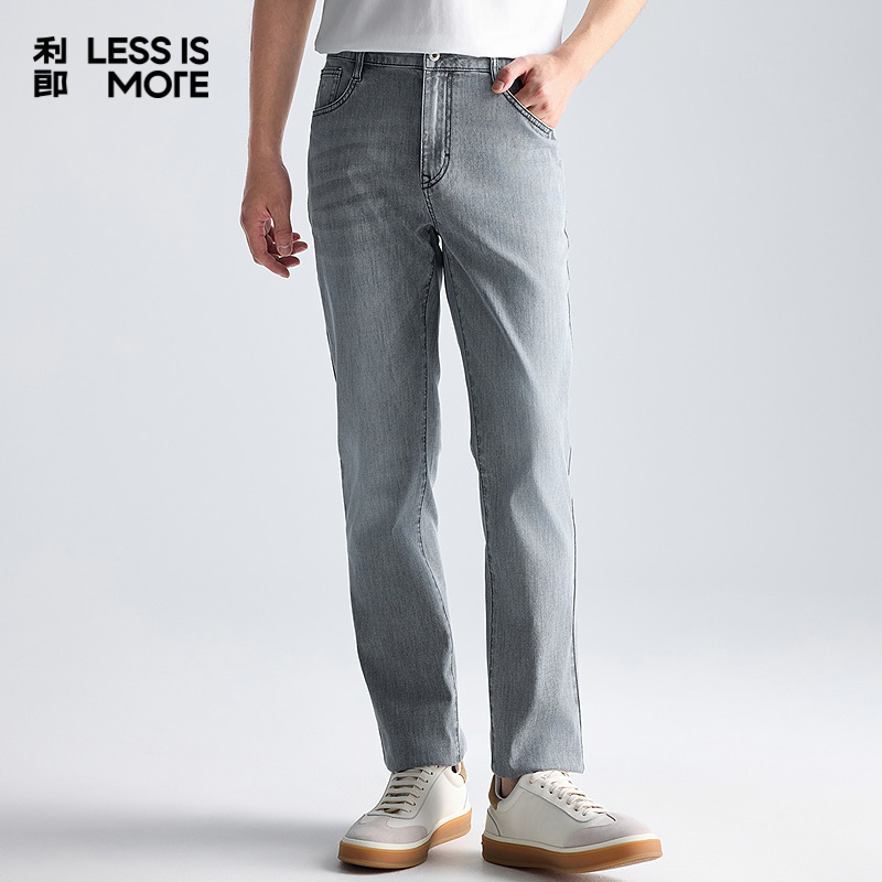 【商场同款】利郎青年商务牛仔裤男2025夏季休闲百搭透气通勤裤子