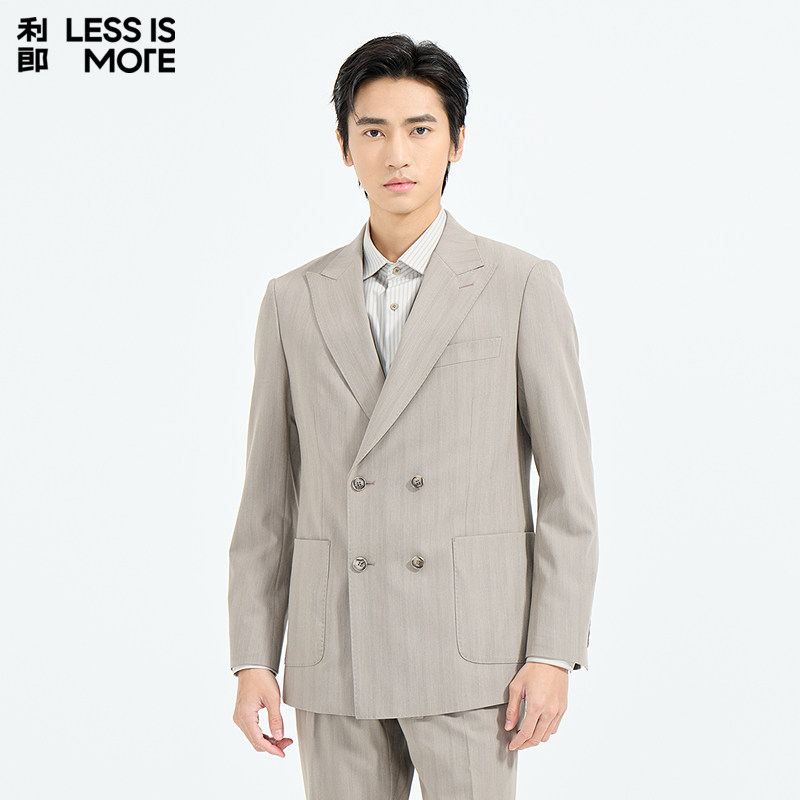 【抗皱耐磨】利郎青年商务西服套装2026春季两件套时尚修身西装男
